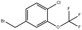 4-CHLORO-3-(TRIFLUOROMETHOXY)BENZYL BROMIDE Structure