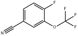 4-FLUORO-3-(TRIFLUOROMETHOXY)BENZONITRILE 구조식 이미지