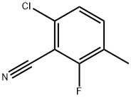 6-CHLORO-2-FLUORO-3-METHYLBENZONITRILE Structure