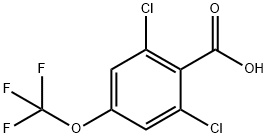 2,6-Дихлор-4-(трифторметокси) бензойной кислоты структурированное изображение