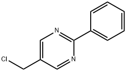 Pyrimidine, 5-(chloromethyl)-2-phenyl- (9CI) 구조식 이미지