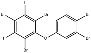 2,3',4,4',6-PENTABROMO-3,5-DIFLUORODIPHENYL ETHER Structure