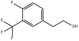 2-[4-FLUORO-3-(TRIFLUOROMETHYL)PHENYL]에탄올 구조식 이미지