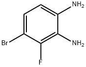 4-Bromo-3-fluorophenylene-1,2-diamine, 3,4-Diamino-2-fluorobromobenzene 구조식 이미지