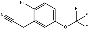 2-Bromo-5-(trifluoromethoxy)phenylacetonitrile Structure
