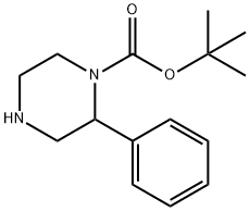 (R)-1-Boc-2-Phenylpiperazine 구조식 이미지
