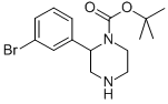 1-Boc-2-(3-bromophenyl)piperazine Structure