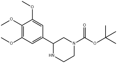 3-(3,4,5-TRIMETHOXY-PHENYL)-PIPERAZINE-1-CARBOXYLIC ACID TERT-BUTYL ESTER Structure