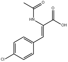 (Z)-2-АЦЕТАМИДО-3-(4-ХЛОРФЕНИЛ)АКРИЛОВАЯ КИСЛОТА структурированное изображение