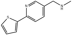 N-메틸-(6-티엔-2-일피리드-3-일)메틸아민 구조식 이미지