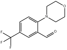 2-MORPHOLINO-5-(TRIFLUOROMETHYL)BENZALDEHYDE 구조식 이미지