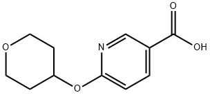 6-(тетрагидропиран-4-илокси)никотиновая кислота структурированное изображение