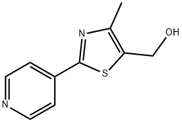 5-(Hydroxymethyl)-4-methyl-2-pyridin-4-yl-1,3-thiazole 구조식 이미지