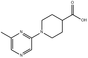 1-(6-METHYLPYRAZIN-2-YL)PIPERIDINE-4-CARBOXYLIC ACID 구조식 이미지
