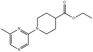 Ethyl 1-(6-methylpyrazin-2-yl)piperidine-4-carboxylate Structure