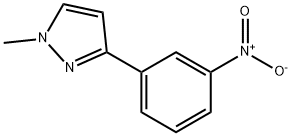 1-METHYL-3-(3-NITROPHENYL)PYRAZOLE Structure