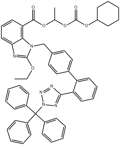 N-Trityl Candesartan Cilexetil Structure