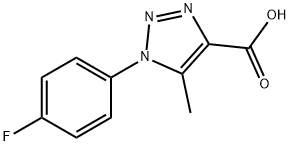 1-(4-Fluorophenyl)-5-methyl-1,2,3-triazole-4-carboxylic Acid 구조식 이미지