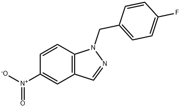 1-(4-Fluorobenzyl)-5-nitro-1H-indazole Structure