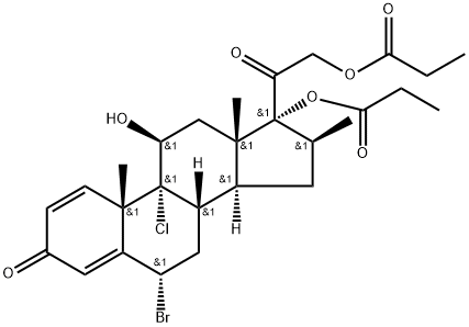 6α-BroMobecloMetasone Dipropionate Structure