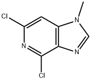 4,6-디클로로-1-메틸-1H-이미다조[4,5-c]피리딘 구조식 이미지