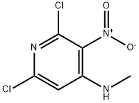 2,6-디클로로-N-메틸-3-니트로피리딘-4-아민 구조식 이미지
