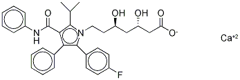 3S,5R isoMer, or (3S,5R)-7-[3-(phenylcarbaMoyl)-5-(4-fluorophenyl)-2-isopropyl-4-phenyl-1H-pyrrol-1-yl]-3,5-dihydroxyheptanoic acid calciuM salt 구조식 이미지