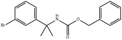 Benzyl N-[2-(3-broMophenyl)propan-2-yl]carbaMate Structure