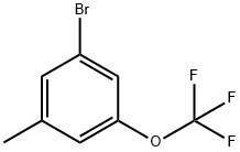 1-브로모-3-메틸-5-(트리플루오로메톡시)벤젠,3-브로모-5-메틸페닐트리플루오로메틸에테르,3-브로모-5-메틸-알파,알파,알파-트리플루오로아니솔 구조식 이미지