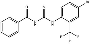 1-Benzoyl-3-[4-bromo-2-(trifluoromethyl)phenyl]thiourea, 2-[(Benzoylcarbamothioyl)amino]-5-bromobenzotrifluoride Structure