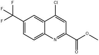 메틸4-클로로-6-트리플루오로메틸-퀴놀린-2-카르복실레이트 구조식 이미지