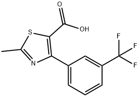 2-METHYL-4-[3-(TRIFLUOROMETHYL)PHENYL]-5-THIAZOLECARBOXYLIC ACID Structure