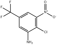 2-클로로-3-니트로-5-(트리플루오로메틸)아닐린 구조식 이미지