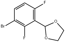 2-(3-BROMO-2,6-DIFLUOROPHENYL)-1,3-DIOXALANE Structure