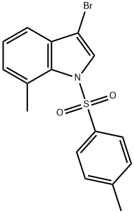 3-BroMo-7-Methyl-1-(p-toluenesulfonyl)indole Structure