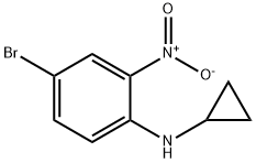 4-브로모-N-시클로프로필-2-니트로아닐린 구조식 이미지