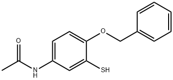 2-Benzyloxy-5-acetaminobenzenethiol Structure