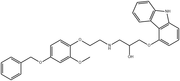 4'-BENZYLOXY-CARVEDILOL Structure