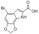 5-Bromo-8H-1,3-dioxa-8-aza-as-indacene-7-carboxylic acid Structure