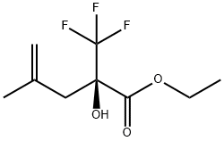 (2R)-2-(Ethoxycarbonyl)-1,1,1-trifluoro-4-methylpent-4-en-2-ol Structure