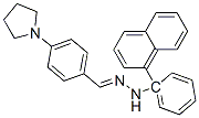4-(1-pyrrolidinyl)benzaldehyde 1-naphthylphenylhydrazone Structure