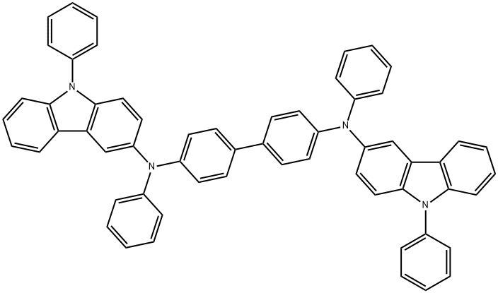 N4,N4'-dipheny-N4,N4'-bis(9-phenyl-9H-carbazol-3-yl)biphenyl-4,4'-diaMine 구조식 이미지