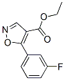 4-Isoxazolecarboxylicacid,5-(3-fluorophenyl)-,ethylester(9CI) Structure
