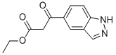 ETHYL-5-INDAZOLOYL-ACETATE Structure