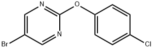 5-BROMO-2-(4-CHLOROPHENOXY)PYRIMIDINE Structure