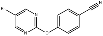 4-[(5-BROMOPYRIMIDIN-2-YL)OXY]BENZONITRILE Structure