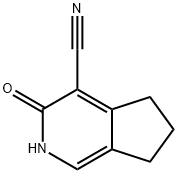3-옥소-3,5,6,7-테트라히드로-2H-시클로펜타[c]피리딘-4-카르보니트릴(염금데이터:무료) 구조식 이미지