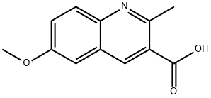 6-METHOXY-2-METHYLQUINOLINE-3-CARBOXYLIC ACID Structure