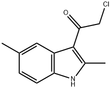 2-chloro-1-(2,5-dimethyl-1H-indol-3-yl)ethanone 구조식 이미지