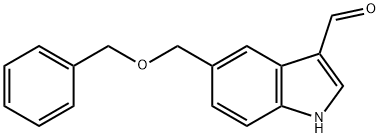 5-벤질옥시메틸-1H-인돌-3-카발데하이드 구조식 이미지